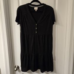 Short Sleeve Tiered Babydoll Dress  Sz Large
