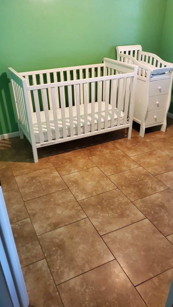 Crib and Changing Table