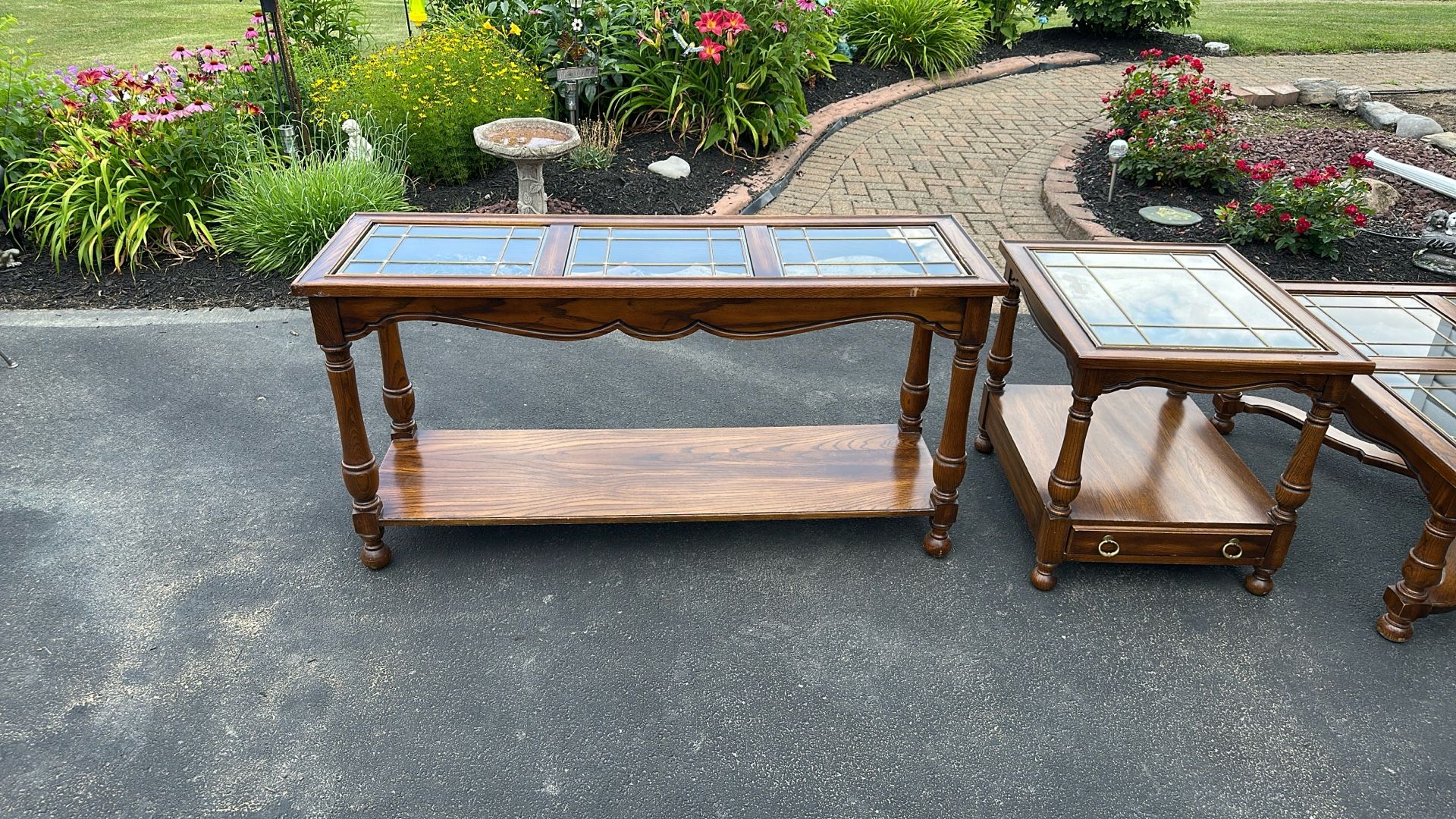 Entry Table, Coffee Table, and End Table