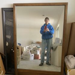 Framed mirror  32.5” X 50”