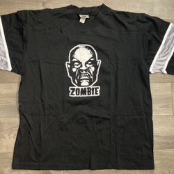 Vintage White Zombie T-shirt Concert Hockey Jersey XL 90s Band Tee Winterland