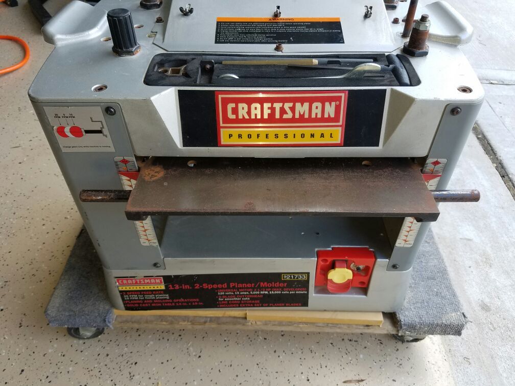 craftsman 13 2 speed planer molder for Sale in Katy TX OfferUp