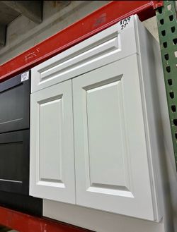 White 27" Bathroom Vanity Cabinet & Vanities