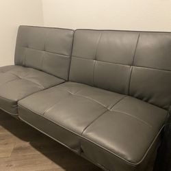 Faux Leather Futon