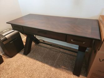 Dark Cherry Wood Desk