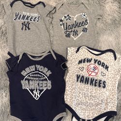 4 Yankees Onesie- 12 Months 