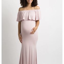 Light Pink Maternity Dress Size Medium Brand New With Tag