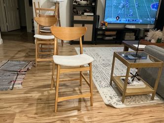 Mid-Century Modern Counter Stools Set of 4