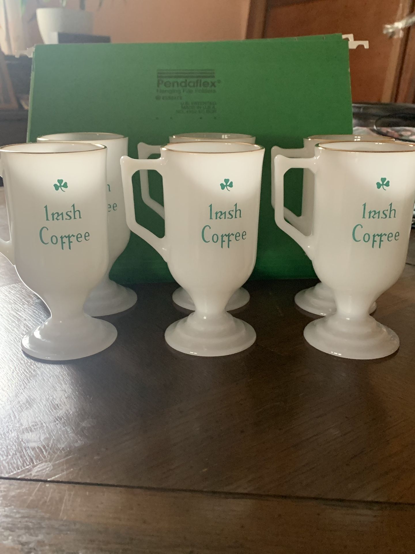 Vintage Irish Coffee Mugs Set Of Six