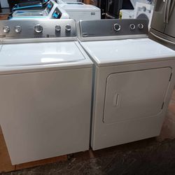 MAYTAG TOP LOAD WASHER AND DRYER SET 