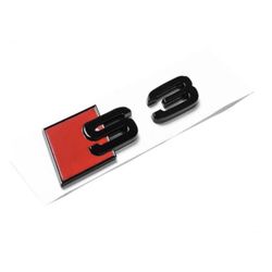 NEW Audi S3 Gloss Black Emblem 3D Badge Rear Trunk Lid for S Line Logo Nameplate