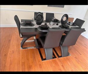 Black dining room set