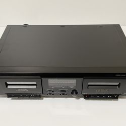 Sony TC-WE305 Dolby Dual Cassette Tape Deck Dubbing Recorder TESTED WORKING