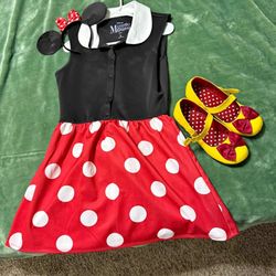 Disney Minnie Mouse Adult Costume Sz Large 