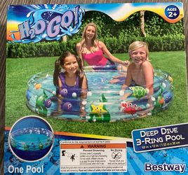 H2O Go!! 3-Ring Pool By Bestway 60in x 12in