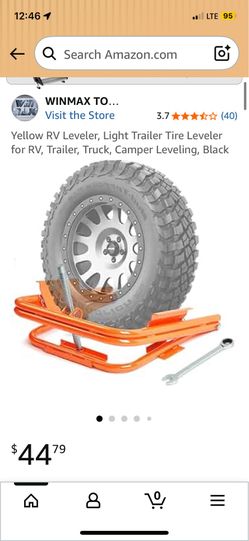 New yellow RV trailer leveler light trailer tire
