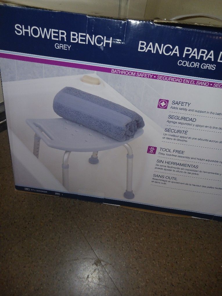 Drive Shower Bench Never Opened Brand New!  Lightweight Get Hold 300 Lb And Rated Number One For Safety Drug