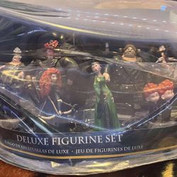 Brave Disney Figure Set Scotland Deluxe Figurine Toy Doll Gift Red Head