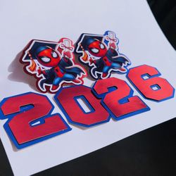 Spiderman graduation LEI Toppers
