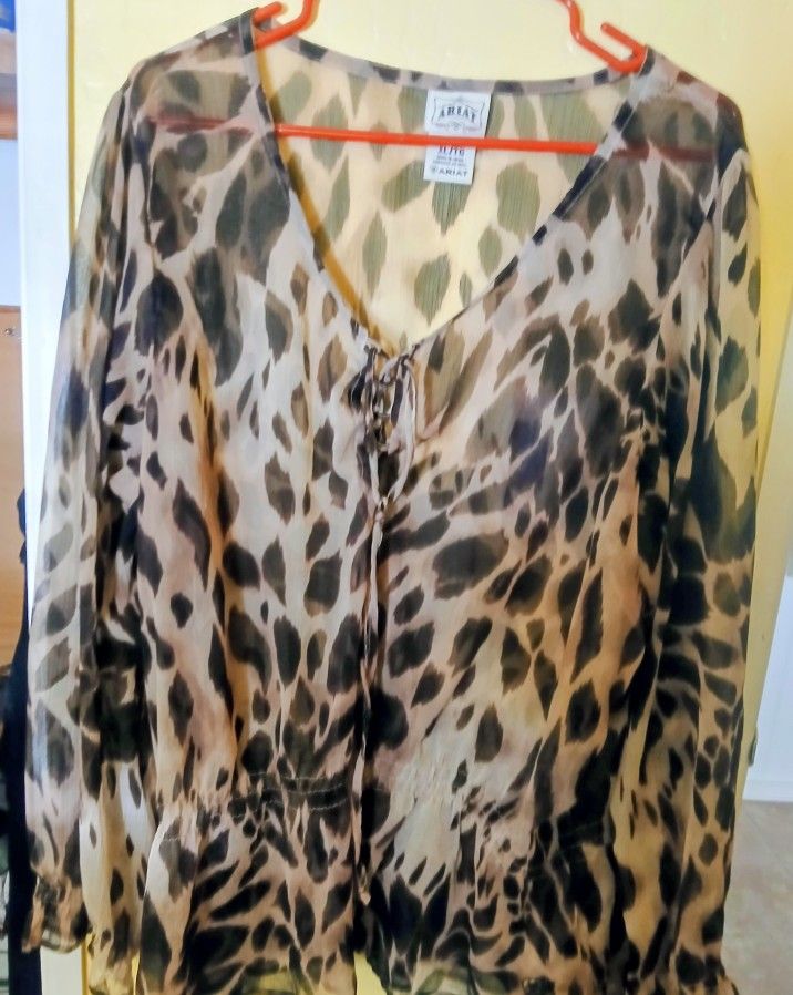 Womens Ariat Sheer Blouse