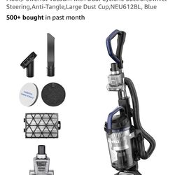 Eureka Upright Vacuum Cleaner for Carpet and Hard Floor,Powerful Vacuum with Dual Cyclone Suction, Swivel Steering, Anti-Tangle,Large Dust Cup,NEU612B