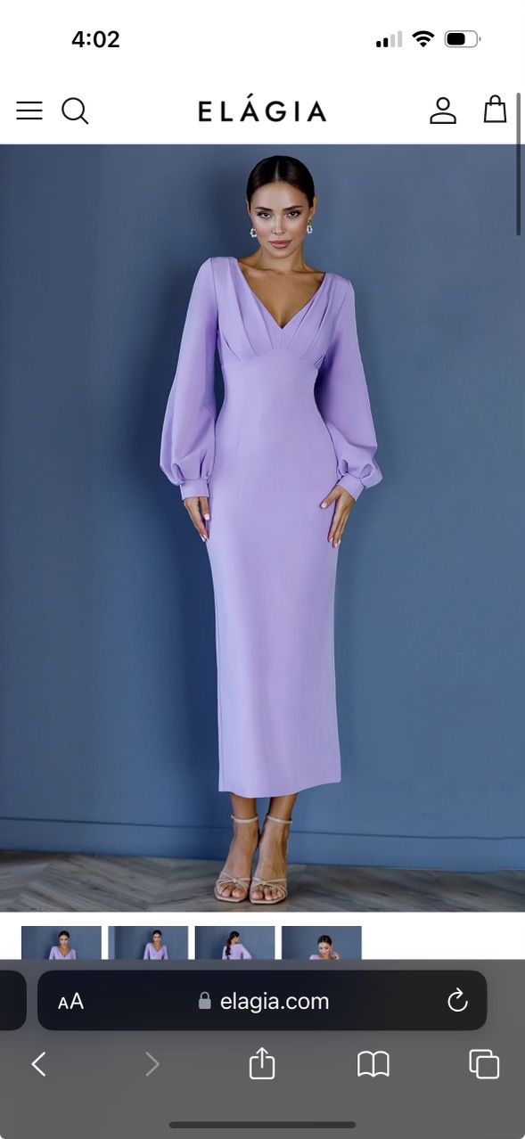 Elegant Lavender Dress