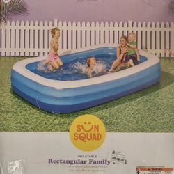 New Sun Squad Deluxe Inflatable Above Ground Pool - Blue, 10ft x 22in