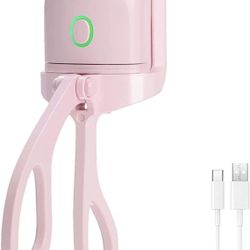 yANGLIU Heated Eyelash Curlers, Handheld Eyelash Heated Curler, USB Rechargeable Two-Speed Temperature Control Eyelash Curler with Sensing Heating Sil