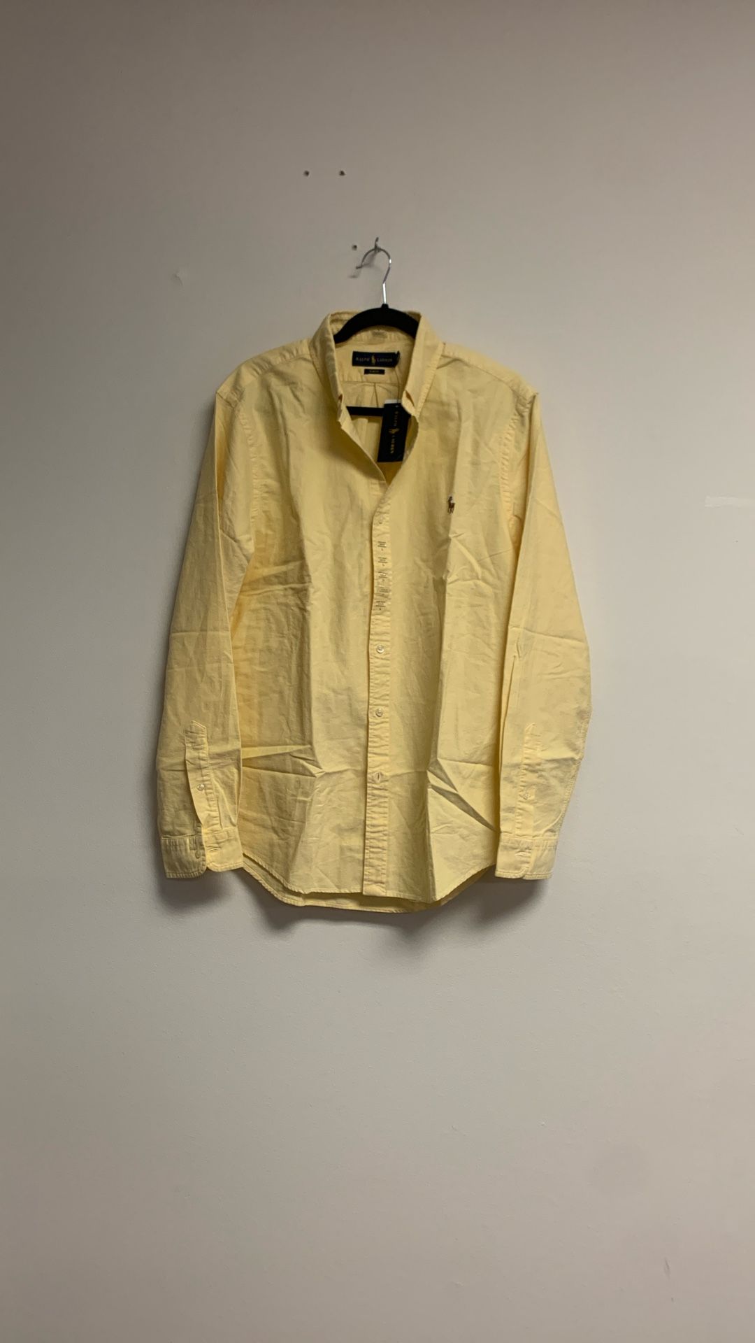Polo Ralph Lauren Men’s Long Sleeve Button -Down Oxford Shirt. Sz L. Yellow