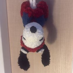 Crochet Spiderman Snoopy Car Hanger