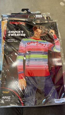 Chucky Good Guys Sweater Costume Adult Large