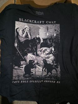 Black Craft cat shirt Size XL