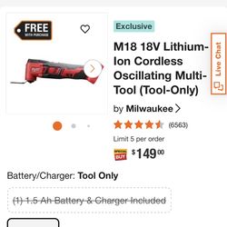Milwaukee Multi Tool  Is Available