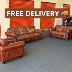 Genuine Leather Couch Set 