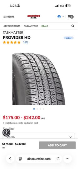 Tire- free delivery with purchase