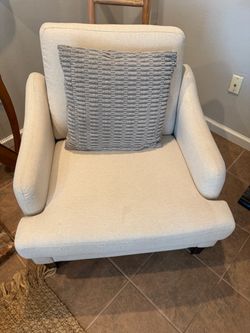 Beige Accent Chair