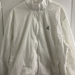 Air Jordan Men's Lightweight White Jacket/Windbreaker