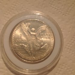1 Mexican ounce of .999silver