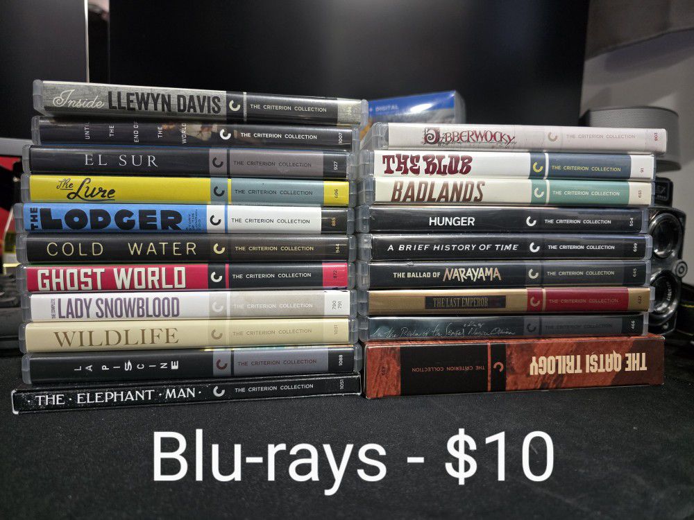 Criterion Blu-rays And 4K