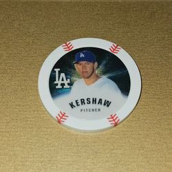 Clayton Kershaw. 2013 LOS ANGELES DODGERS TOPPS CHIPZ(Gold  PARALLEL) Poker Chip