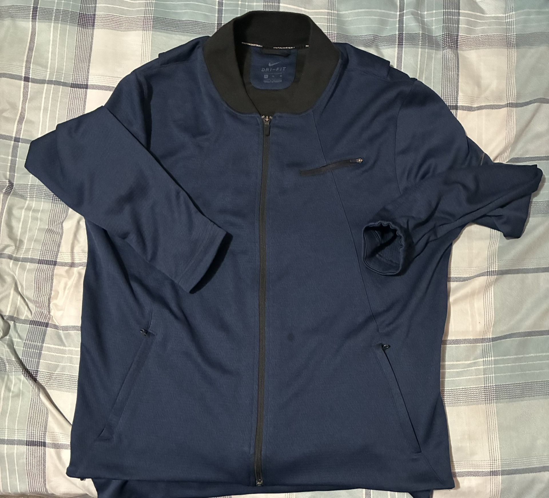 Nike HYPER Elite Dry Men's Basketball Jacket Navy Black Dri-Fit