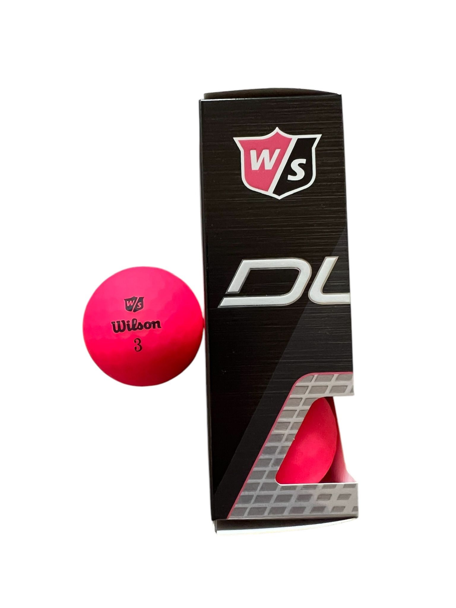 Wilson Staff Duo Soft Optic Pink Golf Ball Sleeve Brand New
