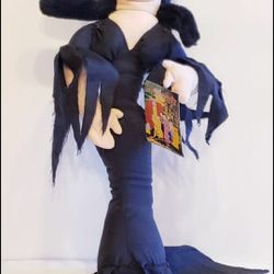 Halloween Morticia Addams Family Stuffed Doll Toy Horror Collectible Moody