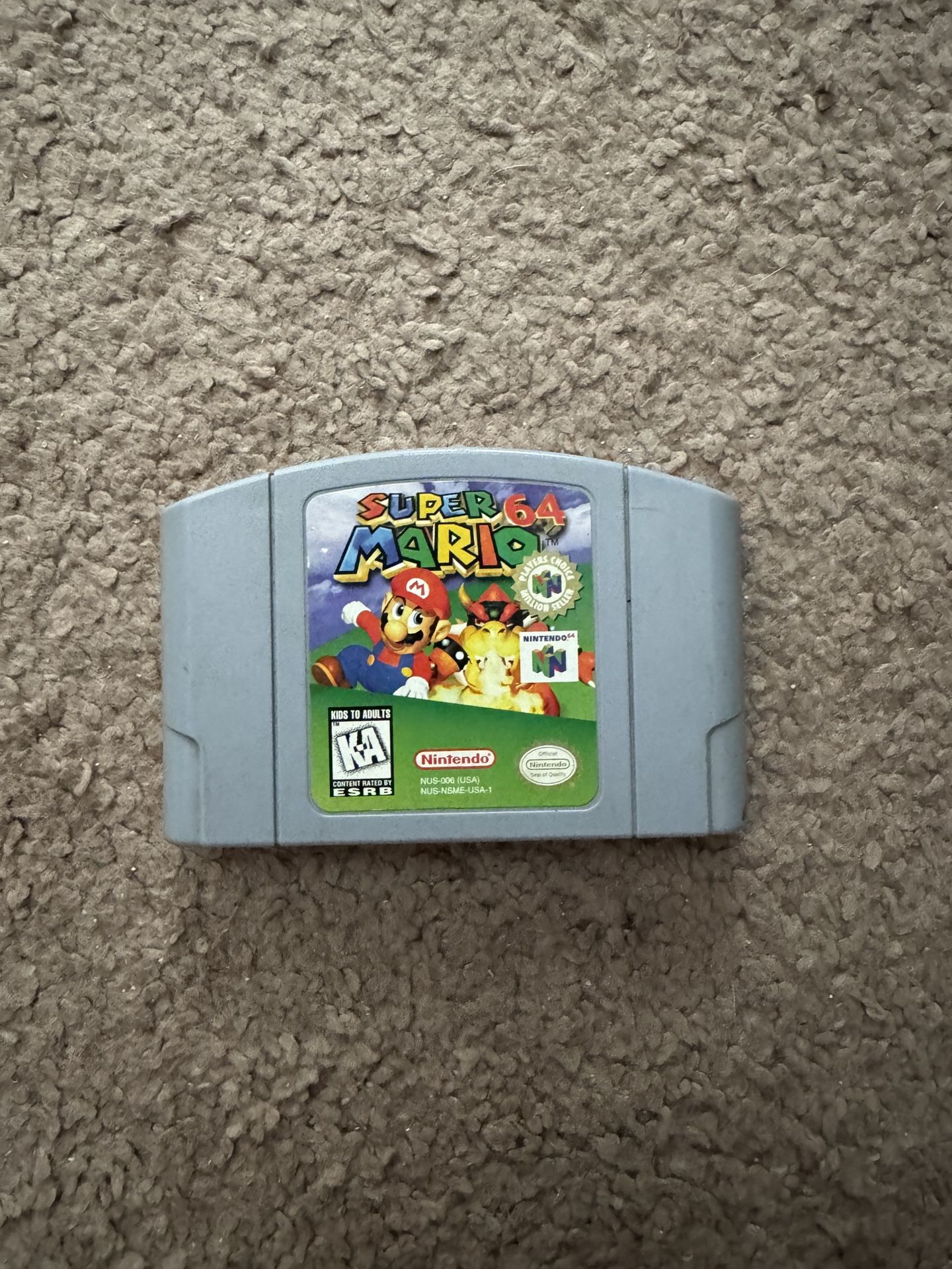 Super Mario 64 Cartridge - Nintendo 64