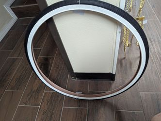 WHAT NEW WHITE WALL 26X X 1 3/8 -1  1/4 (37-597) BICYCLE TIRE FITS SCHWINN S5 -S6 RIM