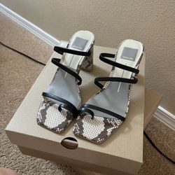 Dolce Vita Prisma Heels - Black faux leather size 6.5