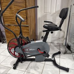 Body Rider Fan Exercise Bike – With Backrest & Moving Arms
