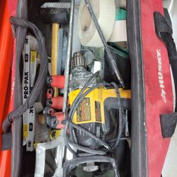 Dewalt 1/2 Spade Handle Drill / Drywall Tools And Bag