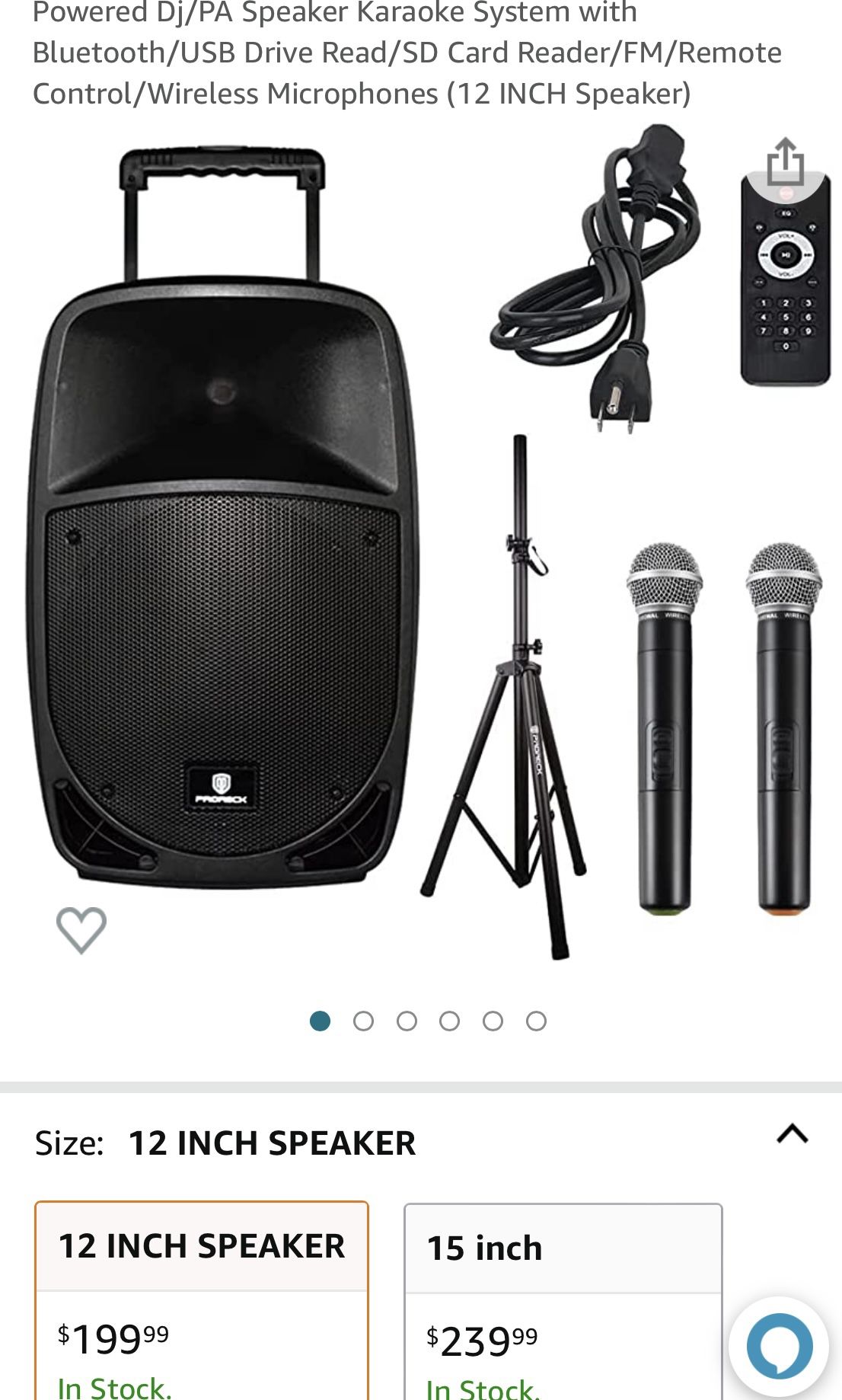 Proreck Speakers Bluetooth With Microphones