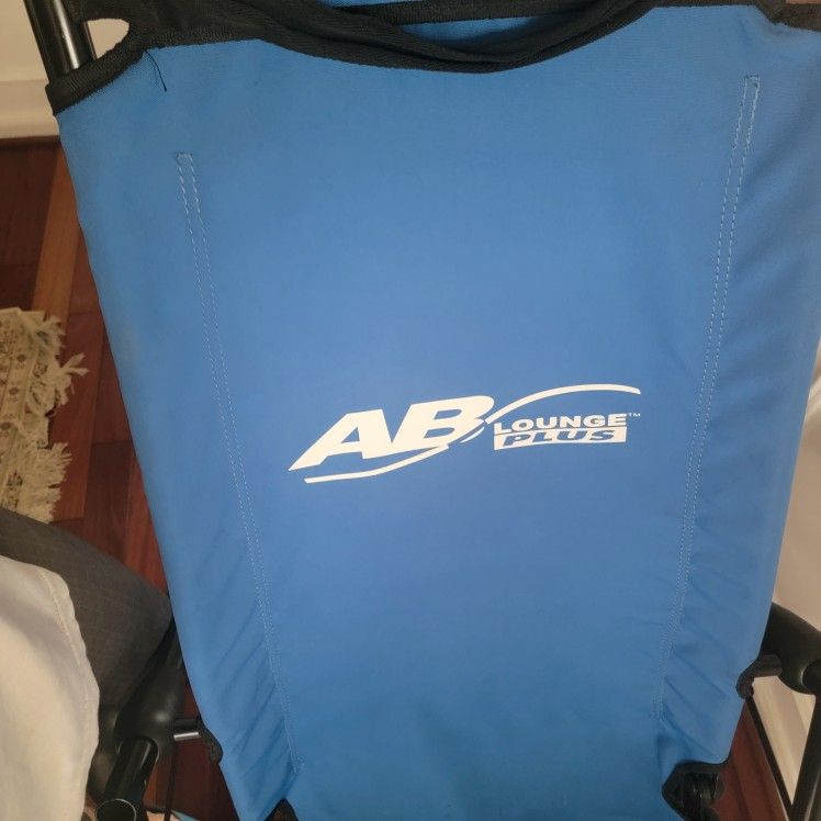 AB Lounge Sport Abdominal Workout Fitness Exercise Blue Lounger Chair Machine